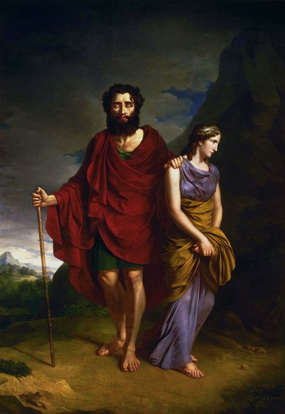 Oedipus and Antigone by Antoni Brodowski